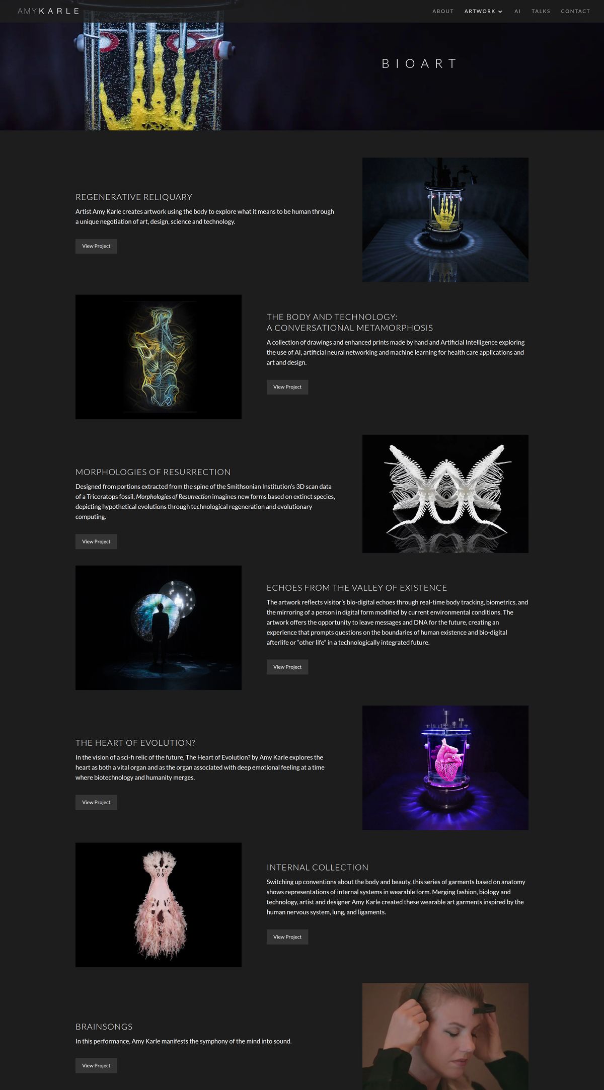 BioArt overview, full page