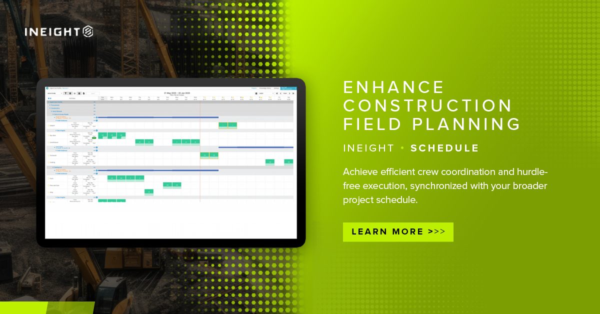InEight Schedule ad: Precision meets expertise