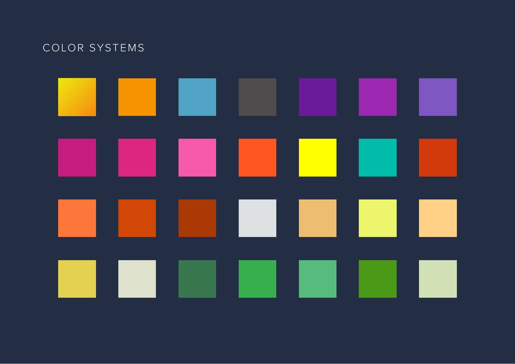 Brand standards: color systems