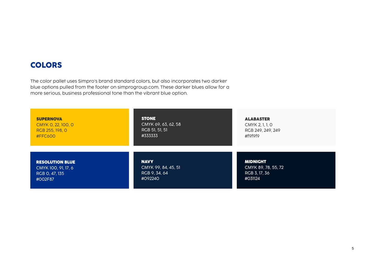 Campaign guide: colors