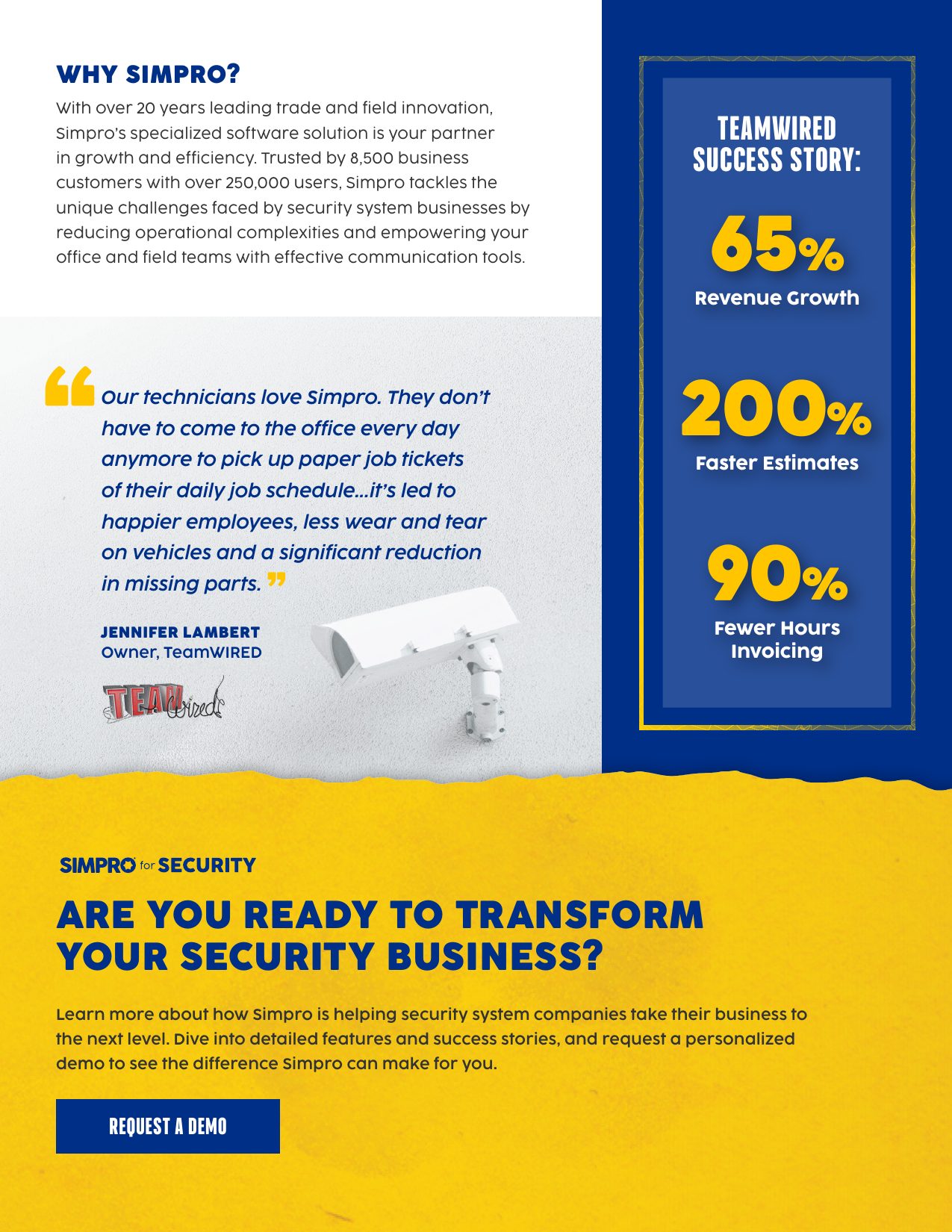 Sales one-pager, back