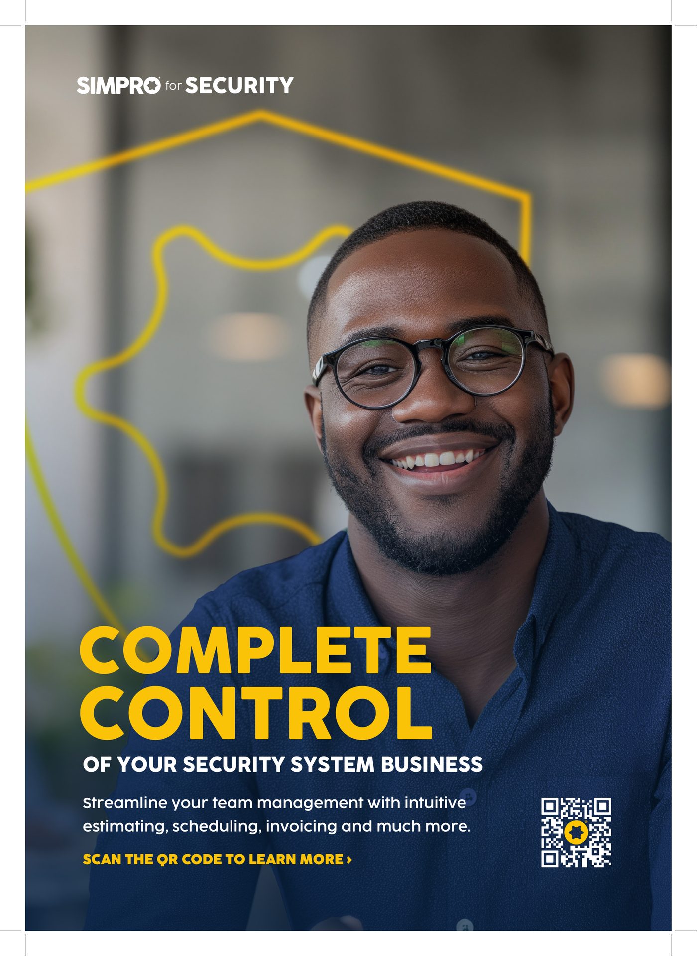 Full-page print ad: Complete control of your security system business