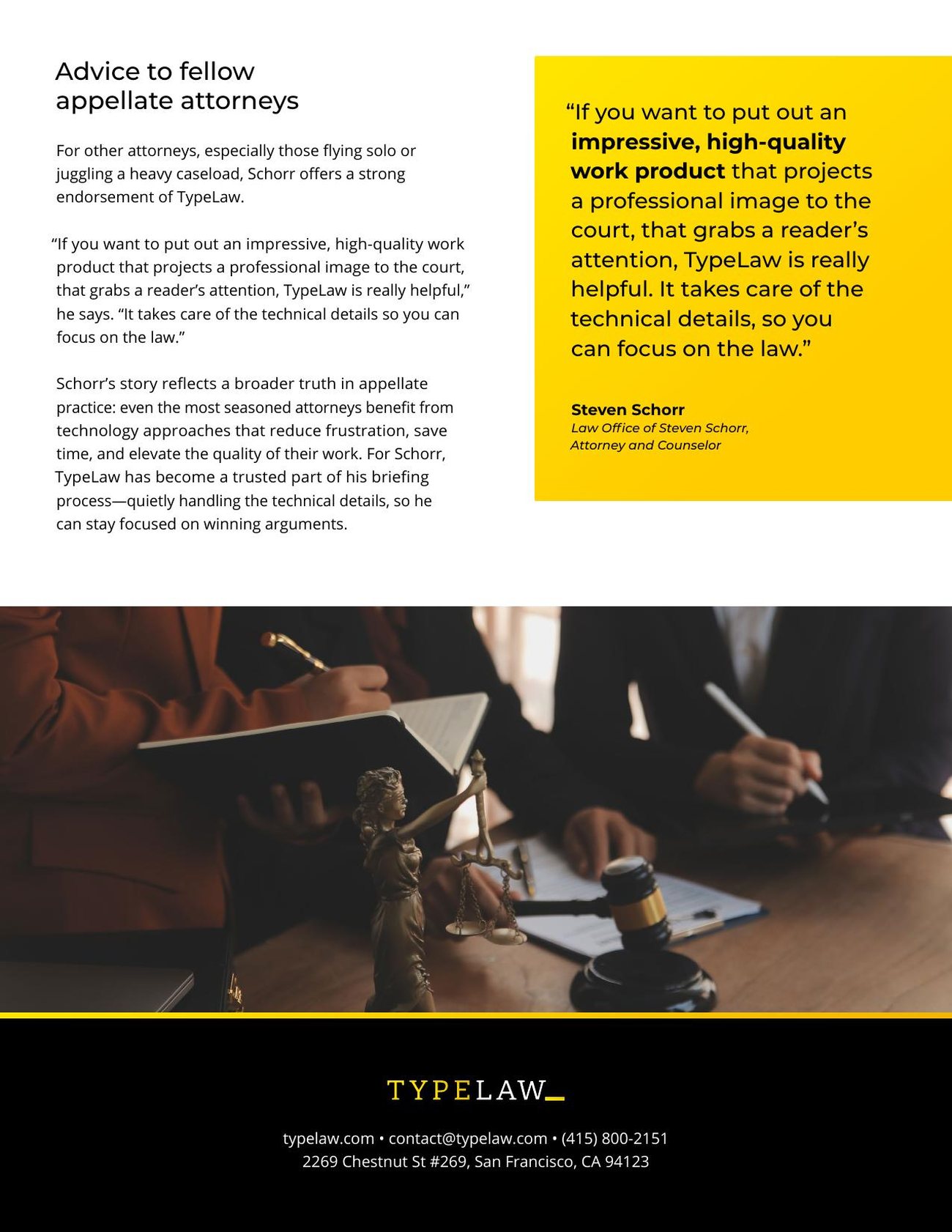 Case study spread: advice to fellow appellate attorneys